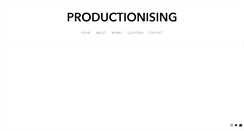 Desktop Screenshot of productionising.com